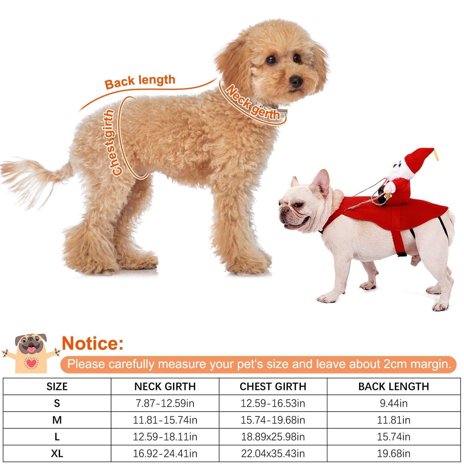 Santa Claus Pet Christmas Costume - Image 7